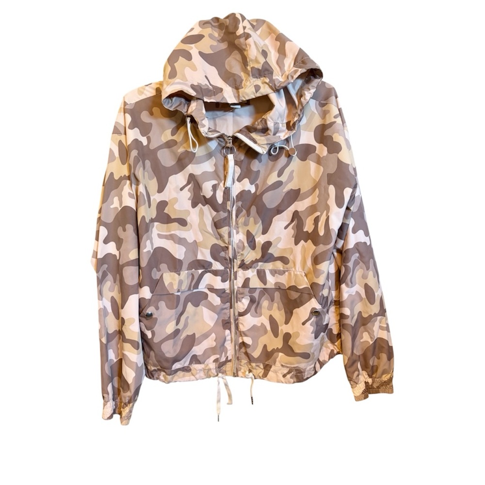 Forever 21 Camouflage Jacket - Tan and Cream